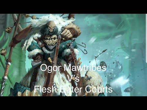 Mawtribes ogors BCR vs Flesh Eater Courts FEC warhammer age of Sigmar battle report #2