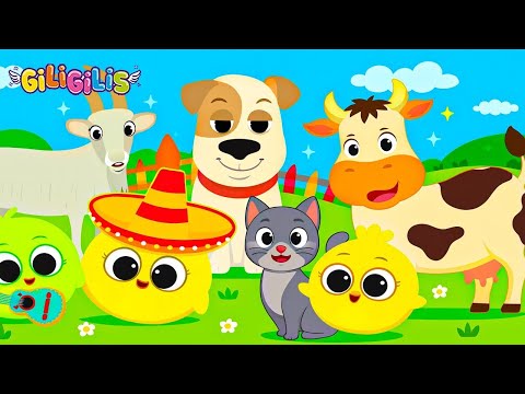 🐶 Let’s Count Cute Animals! 🐱 Learn ABC, Numbers, Fruits & Food with Giligilis Kids Songs 🎶