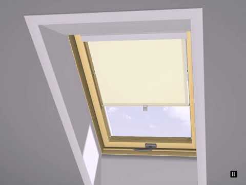 Installing a roller blind on Dakstra roof window