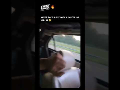 Never race a dude with a laptop on his lap