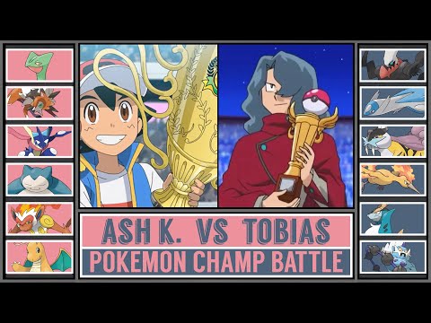 ASH vs TOBIAS | Pokémon Anime Champion Battle