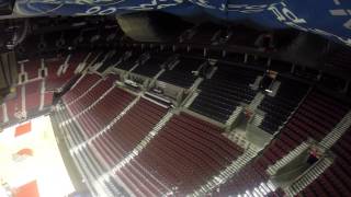 Portland TrailBlazers Flying RC Car equipped with a GOPRO 3+ at the Moda Center