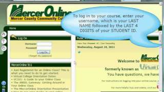 How to Log In to your Online Class at MCCC