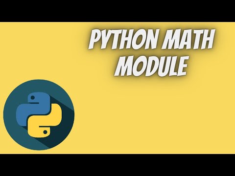 Python Tutorial Part 20 Python Math Module Tech Tian