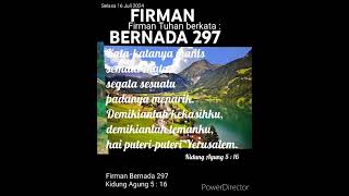 Download lagu 297. Lagu Rohani Kristen Baru 'Firman Bernada 297' Kidung Agung 5:16 Kata-katanya manis semata-mata mp3