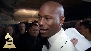 Tyrese Gibson | Backstage Interview | 58th GRAMMYs
