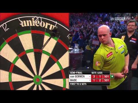 [HD] Micheal van Gerwen - 9 Dart Finish (Almost 2) - 2012/13 PDC World Championships