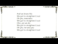 Bradford - Straighten It Out Lyrics