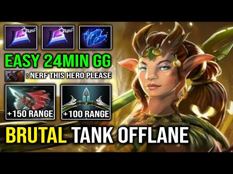 100% MAX Range Impetus 1v5 Tank Enchantress EZ 24Min GG Against Ursa Carry Dota 2