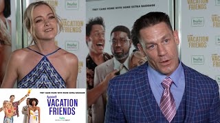 JOHN CENA, MEREDITH HAGNER & DIRECTOR AT VACATION FRIENDS SPECIAL POOL PARTY SCREENING EVENT IN NY video