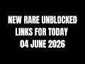 71 NEW Rare Unblocked Links Unblocked Websites For School Chromebook 2026