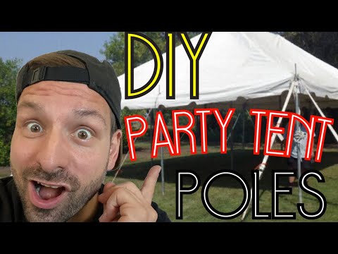 DIY Party Tent -  Save Money - Make Your Own Poles