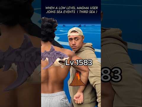 When a Magma user joins Sea Events in Third Sea too EARLY! #shorts #bloxfruits