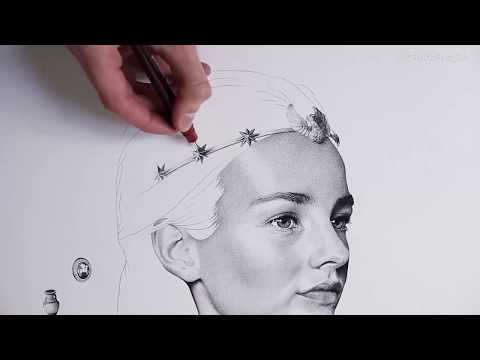 Man creates incredible portrait with millions of perfectly placed dots.