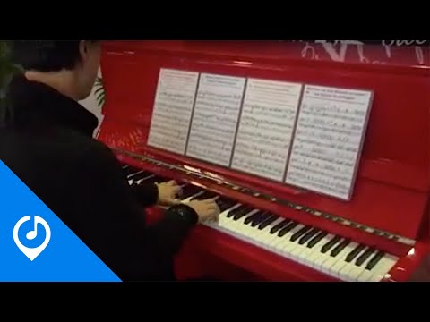 Nothing like a piano at the airport! Sign up for Music Traveler.