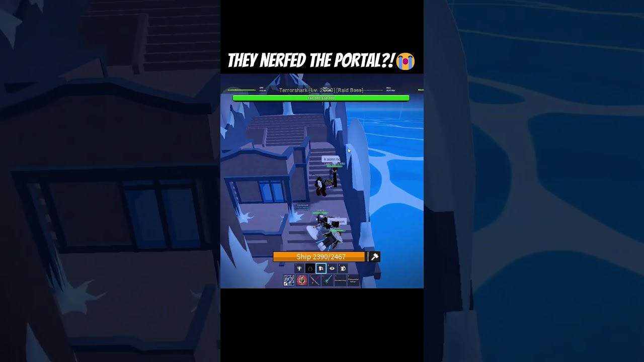 They Nerfed the portal!?😭 #bloxfruits #bloxfurit
