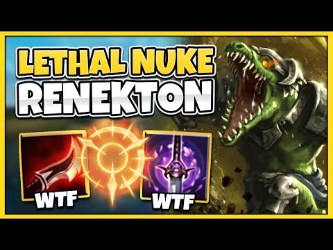 LITERALLY ONE-SHOT EVERYONE ON REPEAT!! THIS RENEKTON BUILD IS INSANE! - League of Legends
