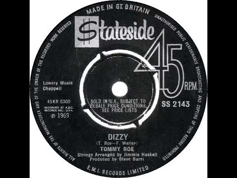 UK New Entry 1969 (78) Tommy Roe - Dizzy