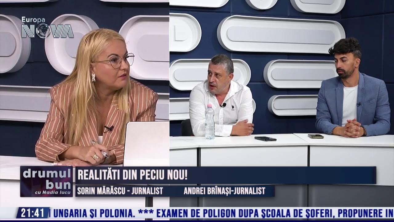 VIDEO (integral) emisiune Drumul Bun cu NADIA IUCU. Invitati: Sorin Marascu-jurnalist si Andrei Brinasi-jurnalist