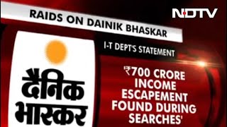 Tax Evasion On Rs 700 Crore Found In Dainik Bhaskar Raids: Tax Department