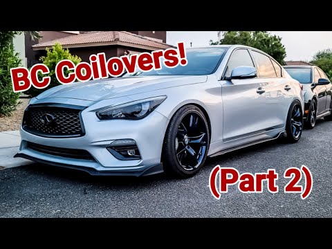 BC Coilover Install Complete! INFINITI Q50 (Part 2)