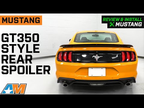2015-2023 Mustang GT350 Track Pack Style Rear Spoiler Review & Install