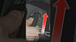 How to Start the Engine if the Smart Key has a Discharged Battery (In Push Button Starters)