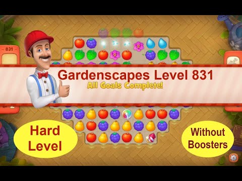 Gardenscapes Level 831 - No Boosters