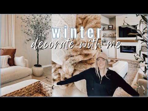 WINTER DECORATE WITH ME // after christmas clean up & decorating ideas // 2023 home decor