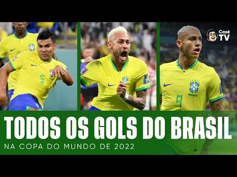 TODOS OS GOLS DO BRASIL NA COPA DO MUNDO 2022