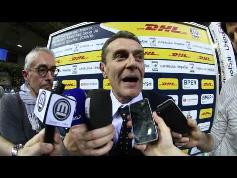 Angelo Lorenzetti  DHL MODENA sconfitta con Padova ultima di campionato.