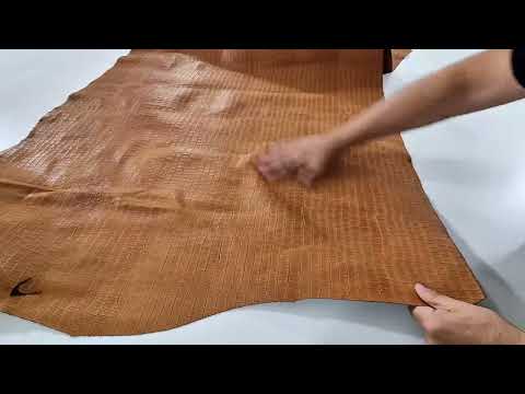 MEDIUM BROWN CROCODILE LEATHER 2923