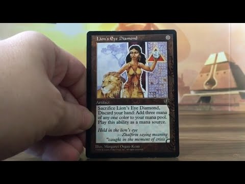 Painted Lion’s Eye Diamond AP by Margaret Organ-Kean Mirage Magic MTG Art