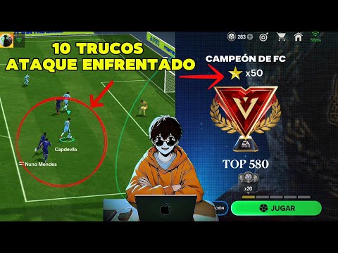 10 TRICKS for FACE-TO-FACE ATTACK in FC MOBILE | Easily get the 50-STAR LOGO.