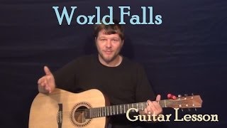 World Falls (Indigo Girls) Easy Strum Guitar Lesson How to Play Tutorial