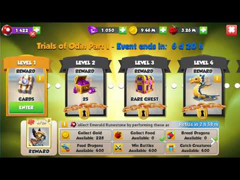Dragon mania legends - Trials of Odin level 1 #40