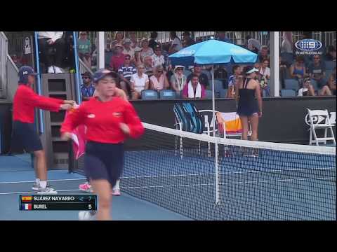 Australian Open Highlights: Suárez Navarro v Burel - Round 1/Day 2 | Wide World Of Sports