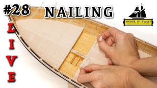 Ep. 28 - GROUP BUILD - NAILING teh DECKs - Gunboat PHILADELPHIA (1776) - Model Shipways KIT