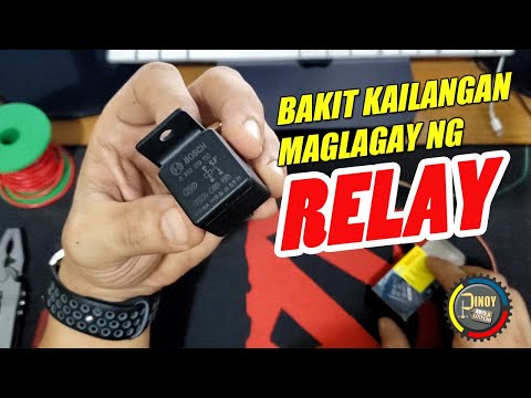 What is a relay and How to Install - Paano mag-install ng relay (Bosch 12v 30A Relay) - with Demo