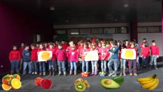 Hino da Fruta 2013-2014 - Turmas A, B, C e D -Escola Básica de Côja, Coimbra