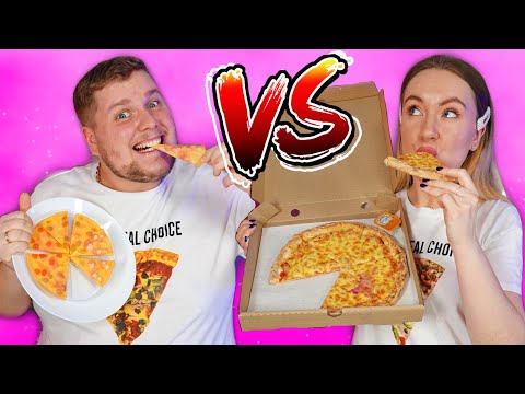 ОБЫЧНАЯ Еда против МАРМЕЛАДА ЧЕЛЛЕНДЖ! Real Food vs Gummy Food Challenge!