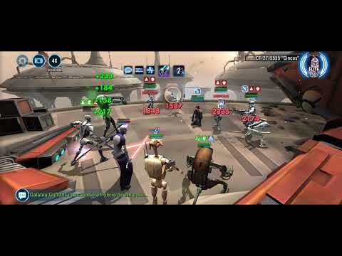 Guía de viaje del General Skywalker en Fase 4 | Choque en Kamino | SWGOH