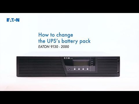 How to change the eaton 9130 2000 rack upss battery pack