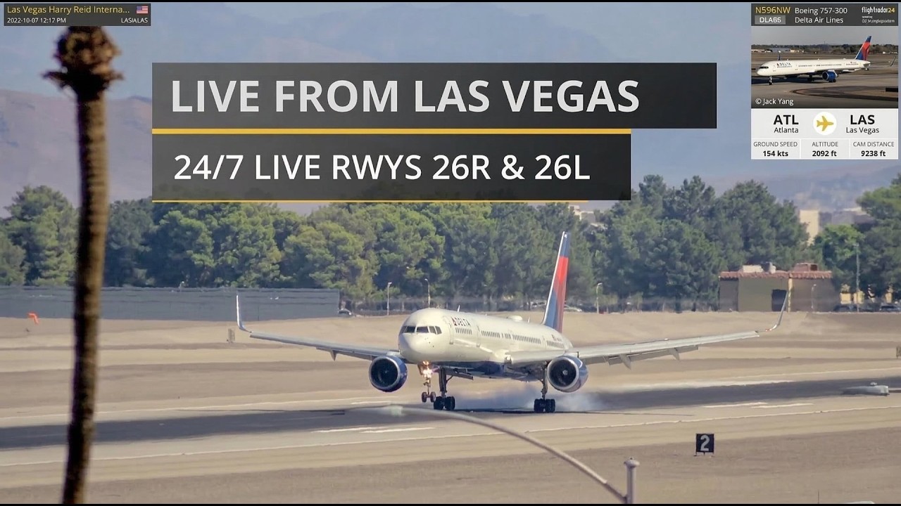 Live webcam view of Vista de Pistas Aeropuerto Las Vegas