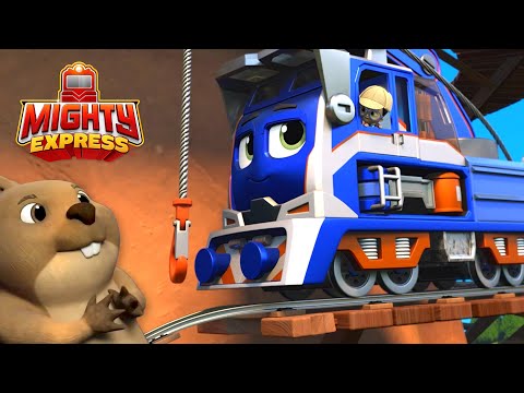 The Mystery of the Missing Track 🛤| Mighty Express Clips | Cartoons for Kids