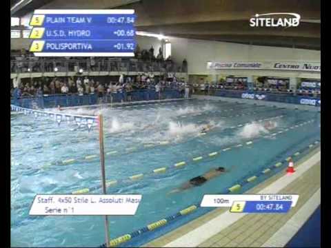 Serie 1 dei Staff. 4x50 Stile L.  Assoluti Maschi Agonisti -  Meeting di Halloween 8  Trofeo citta'