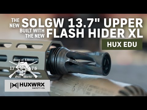 Sons of Liberty 13,7" Komplettes Upper Receiver Group gepaart mit HUXWRX Flash Hider-QD 556 XL 13,7"