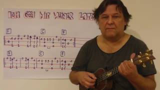 CHRISTMAS Ukulele Lesson #12: ICH GEH MIT MEINER LATERNE - Fingerstyle Instrumental