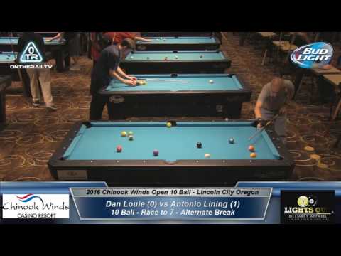 Dan Louie vs Antonio Lining - 2016 CWO 10 Ball