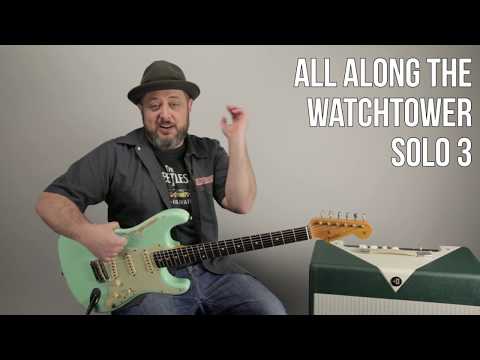 Jimi Hendrix All Along The Watchtower Guitar Lesson + Tutorial (Part 3) - Third Guitar Solo Lesson